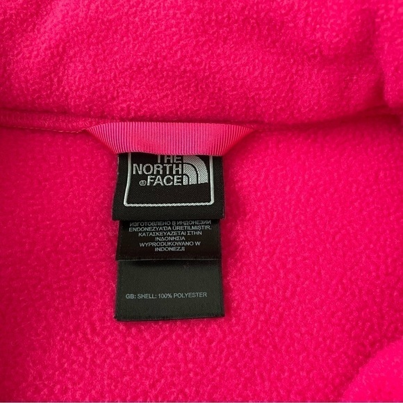 The North Face girls youth Large 14/16 pink/fuchsia fleece jacket - Picture 4 of 6